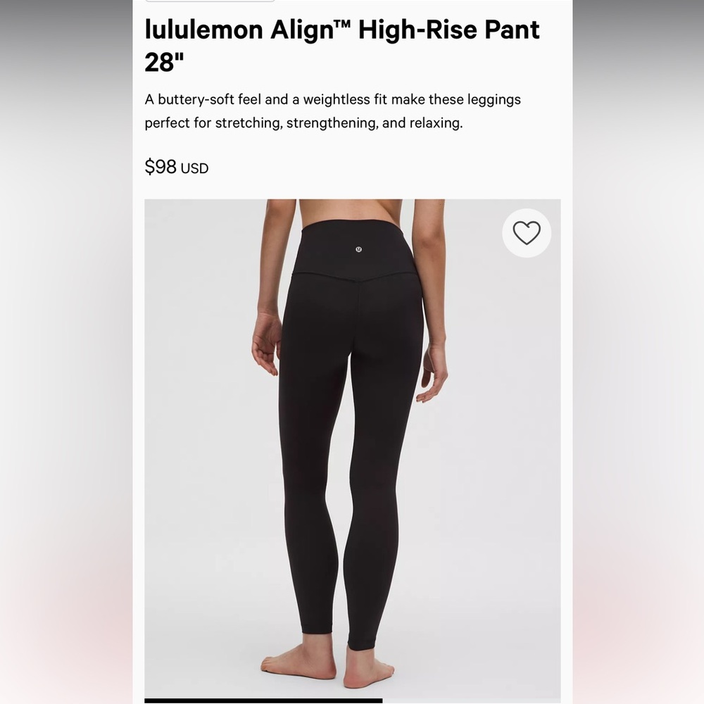 Lululemon Align 28” High-Rise